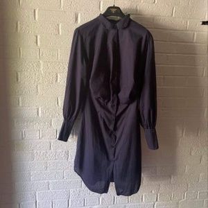 Vivienne Westwood Anglomania Button Down Navy Dress/Shirt Size M